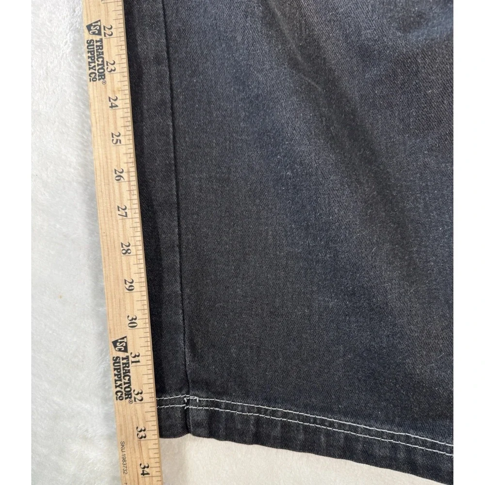 Vintage FUBU Collection Jeans Mens **42** Black Denim Baggy Carpenter‎ Hip Hop